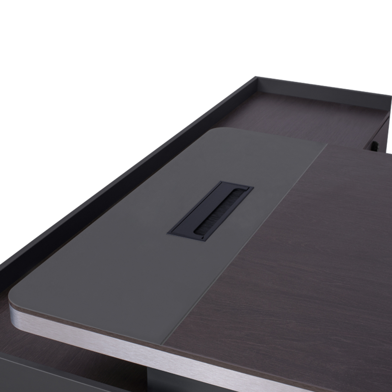 Professional office right corner Rosewood HM2084R 220x180x76cm [5]