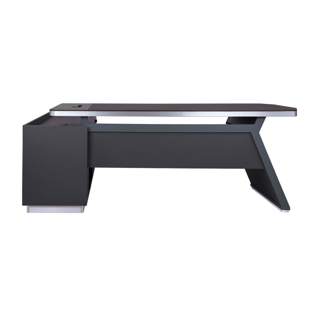 Professional office right corner Rosewood HM2084R 220x180x76cm [4]