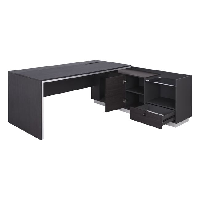 Professional office right corner Rosewood HM2086R 180x170x76cm [3]