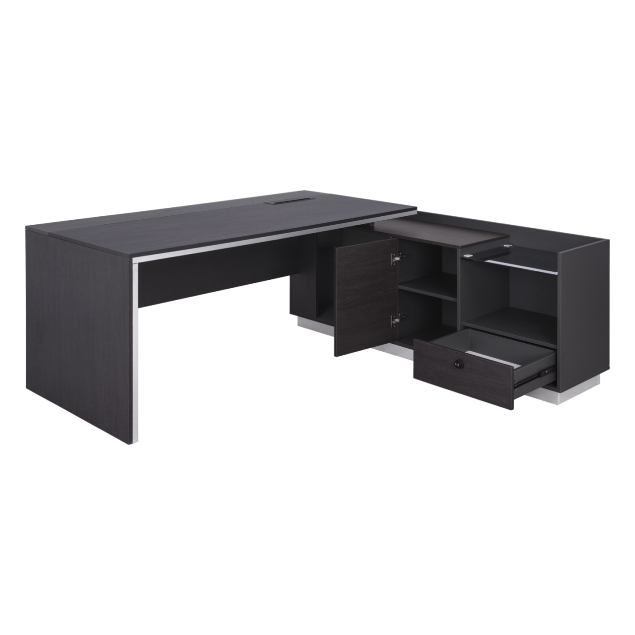 Professional Office Right Corner Rosewood HM2112R 200x160x76cm [2]