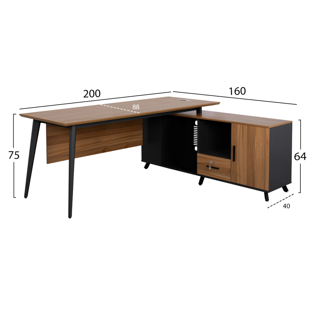 Professional Office Supreme Reversible Corner HM2126 200x160x75cm [2]