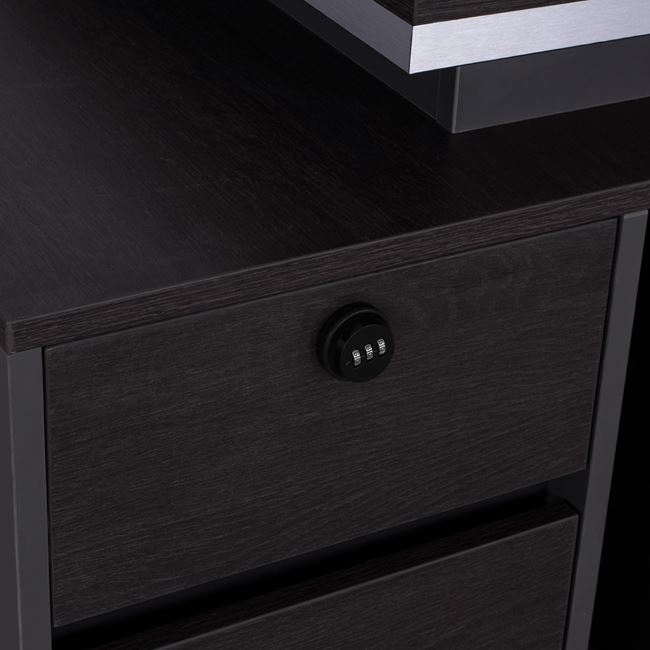 Professional office with left cabinet Rosewoof HM2087L 160x80x76cm [6]
