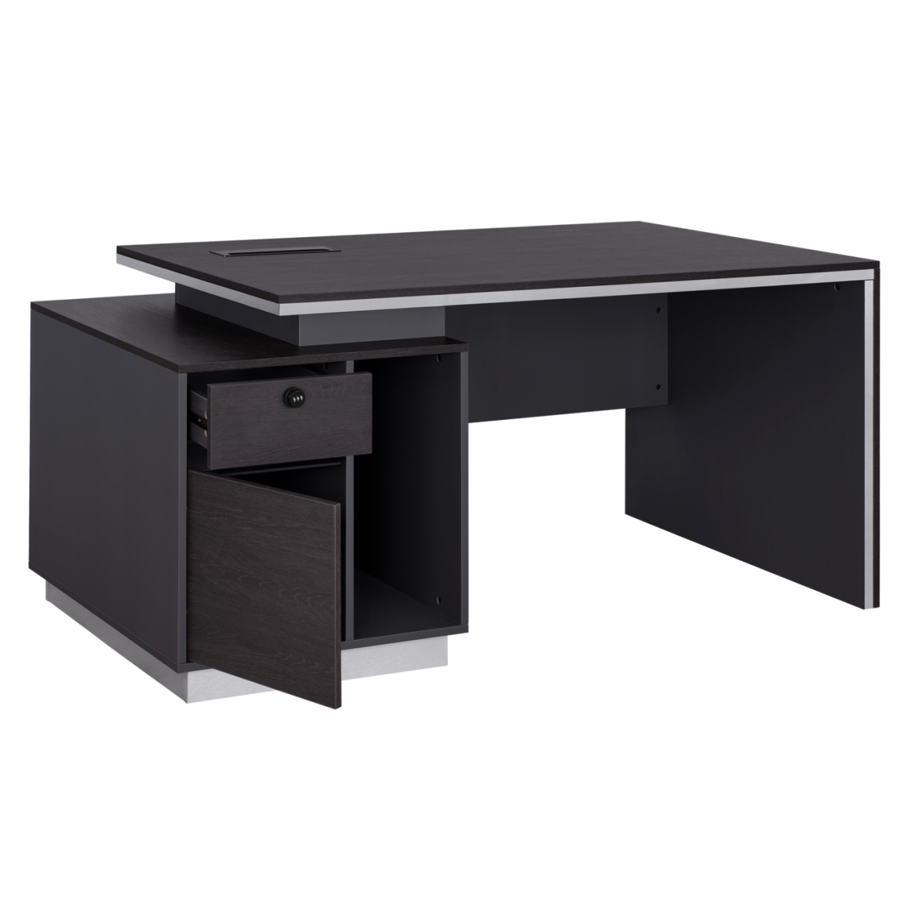 Professional Office with left closet Rosewood HM2113L 180x80x76cm [3]