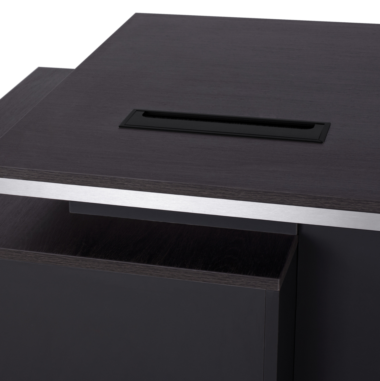 Professional office with right cabinet Rosewood HM2087R 160x80x76cm [5]