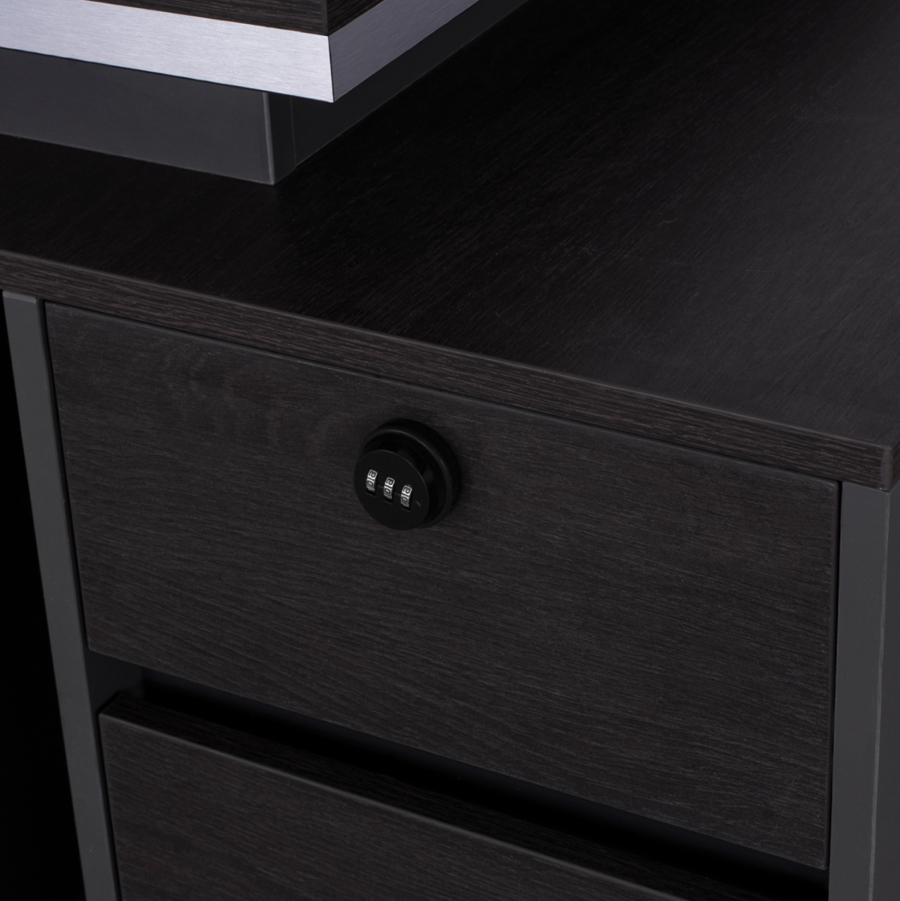 Professional office with right cabinet Rosewood HM2087R 160x80x76cm [6]