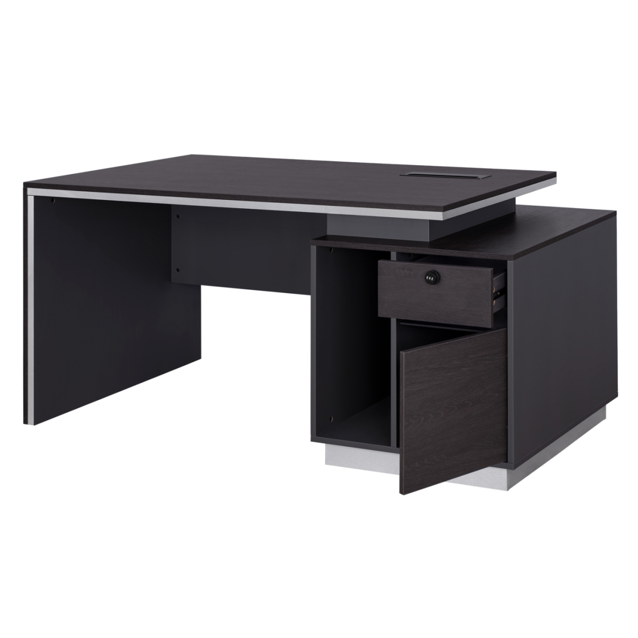 Professional office with right cabinet Rosewood HM2087R 160x80x76cm [3]