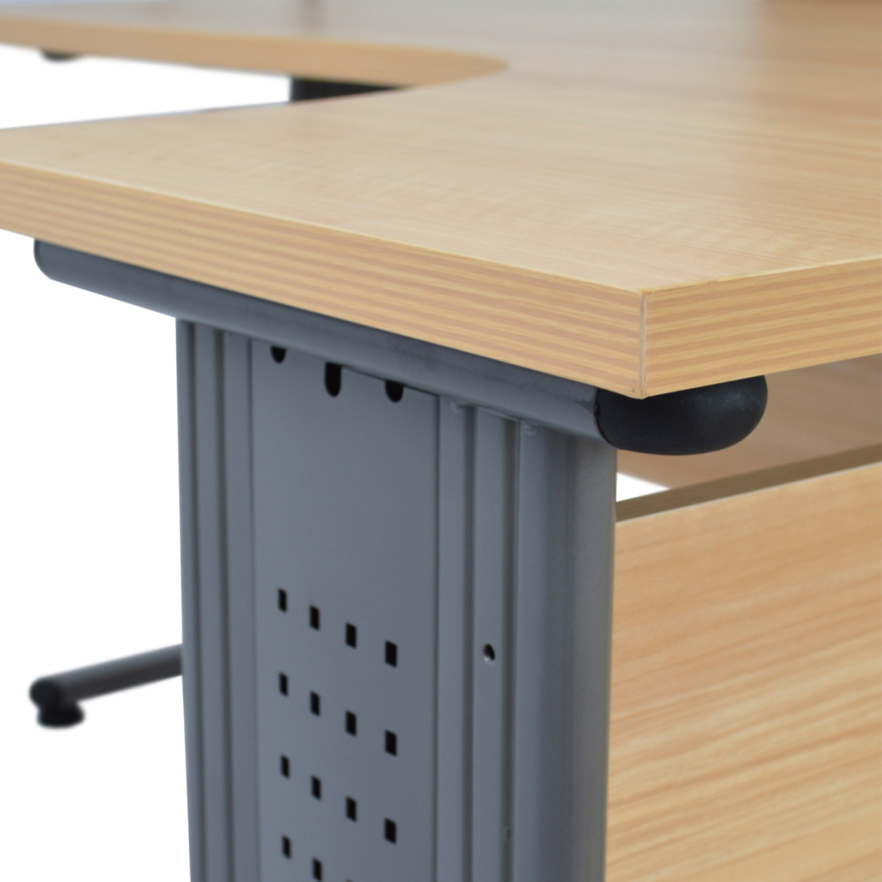 Professional right corner office HM2043.01R in oak color 160x120x75 [8]