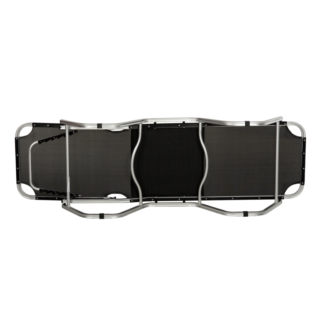 Professional sunbed aluminum WALDO HM5071.90 Black 195x53-60x30 cm [5]
