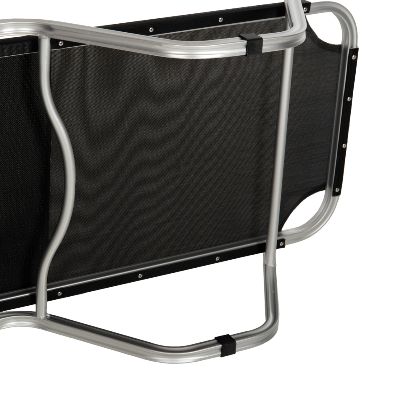 Professional sunbed aluminum WALDO HM5071.90 Black 195x53-60x30 cm [8]