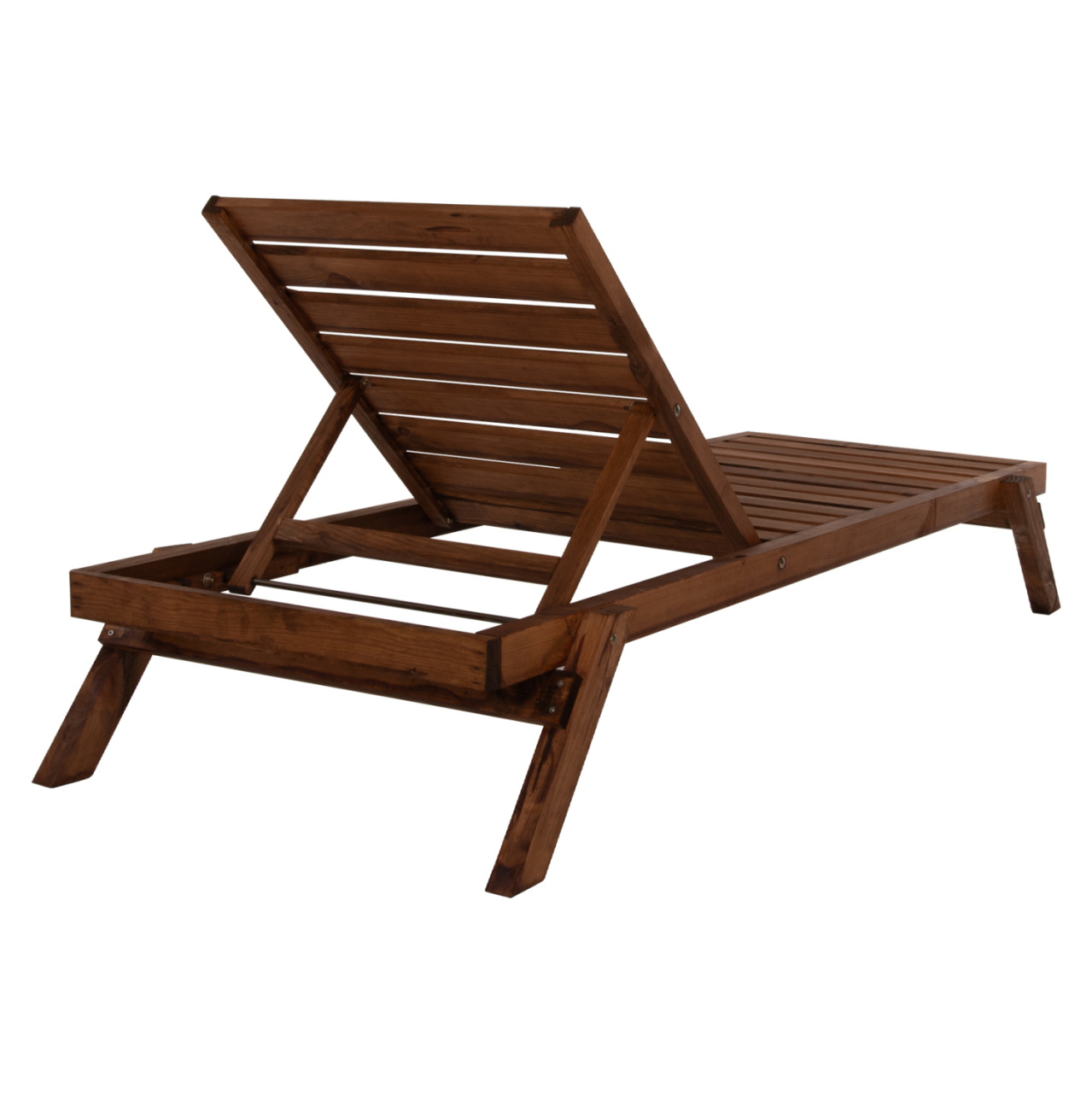 PROFESSIONAL SUNBED HM11431.01 FIR WOOD IN WALNUT SHADE 72x196x29-84H cm. [5]