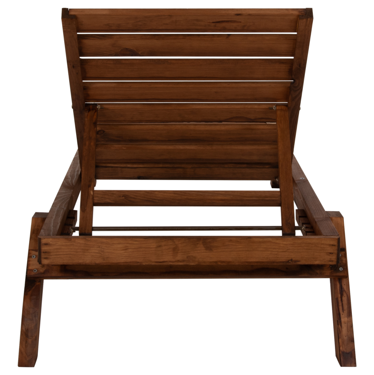 PROFESSIONAL SUNBED HM11431.01 FIR WOOD IN WALNUT SHADE 72x196x29-84H cm. [7]