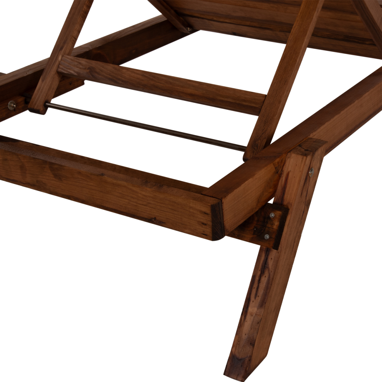 PROFESSIONAL SUNBED HM11431.01 FIR WOOD IN WALNUT SHADE 72x196x29-84H cm. [8]