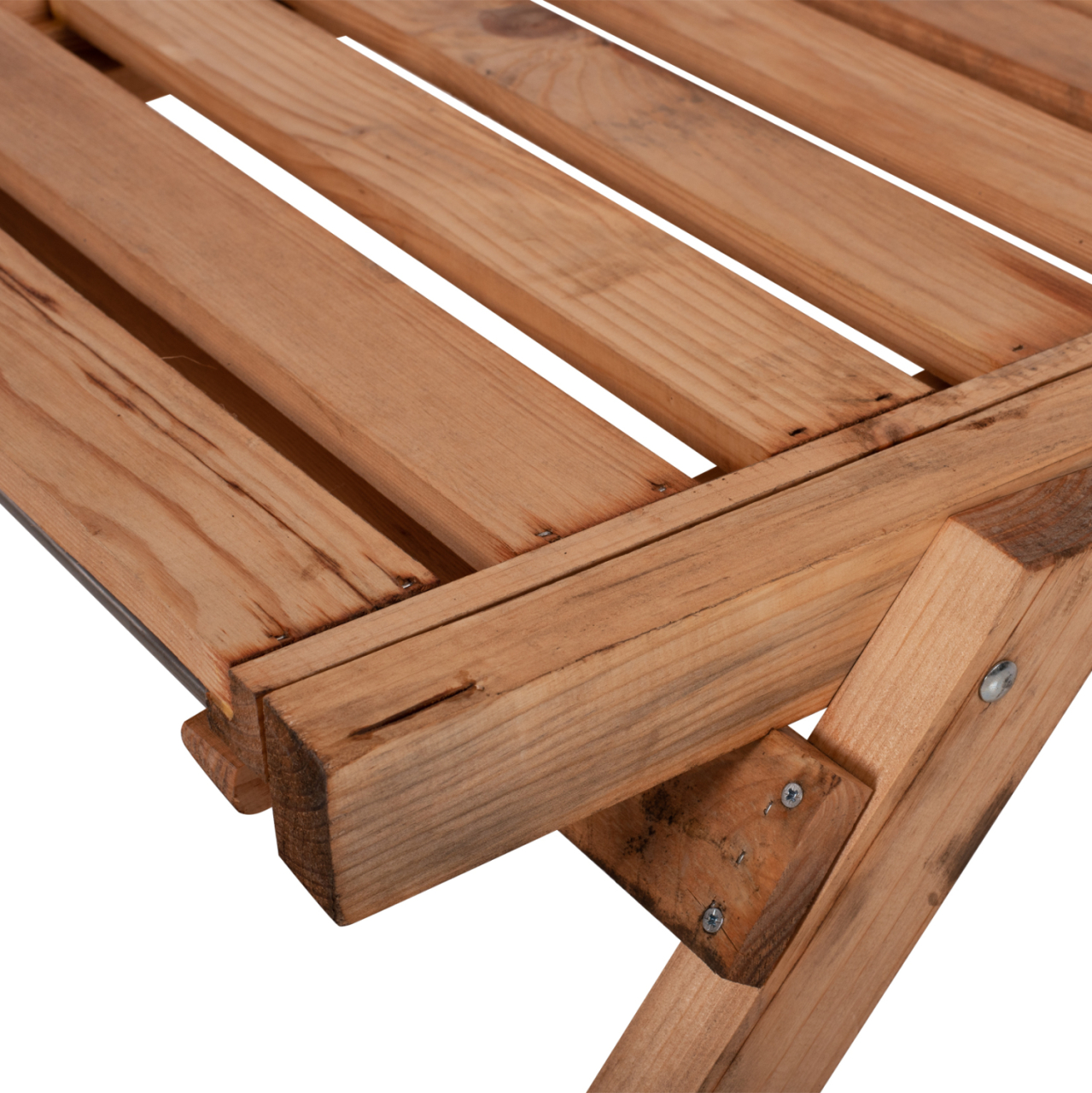 PROFESSIONAL SUNBED HM11431.03 FIR WOOD IN NATURAL SHADE 72x196x29-84H cm. [9]