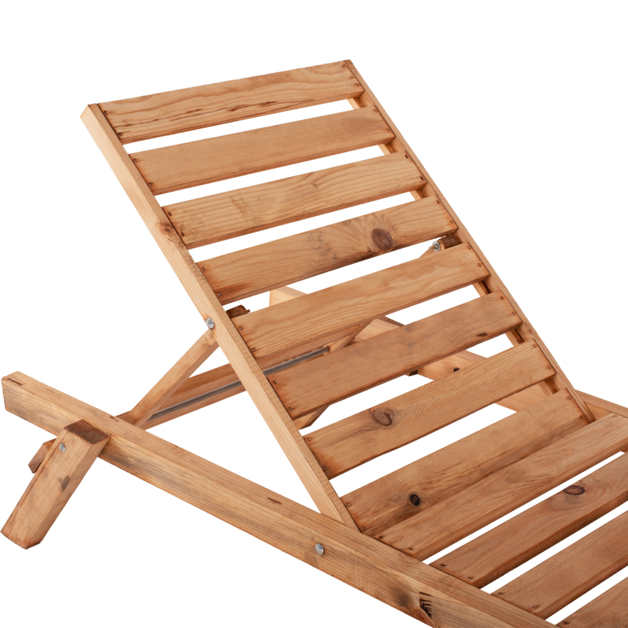 PROFESSIONAL SUNBED HM11431.03 FIR WOOD IN NATURAL SHADE 72x196x29-84H cm. [5]