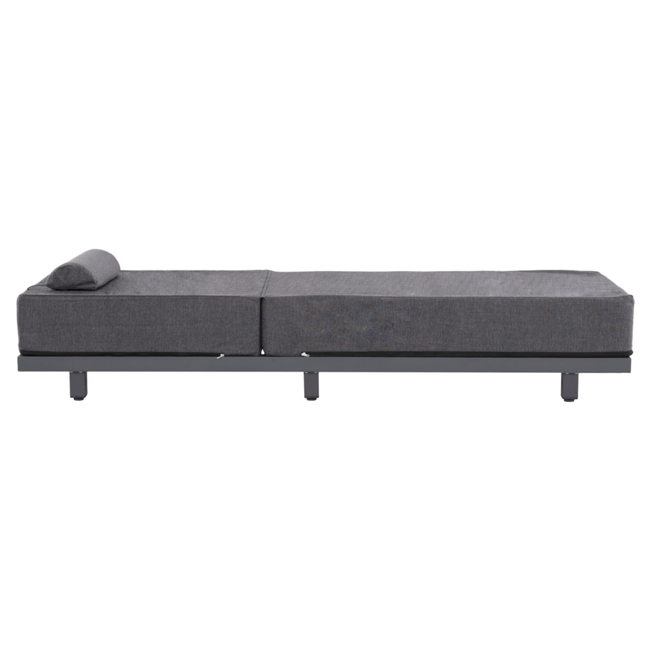 PROFESSIONAL SUNLOUNGER JESSIE HM10714.03 DARK GREY ALUMINUM and CUSHION 200x71x79Hcm. [4]