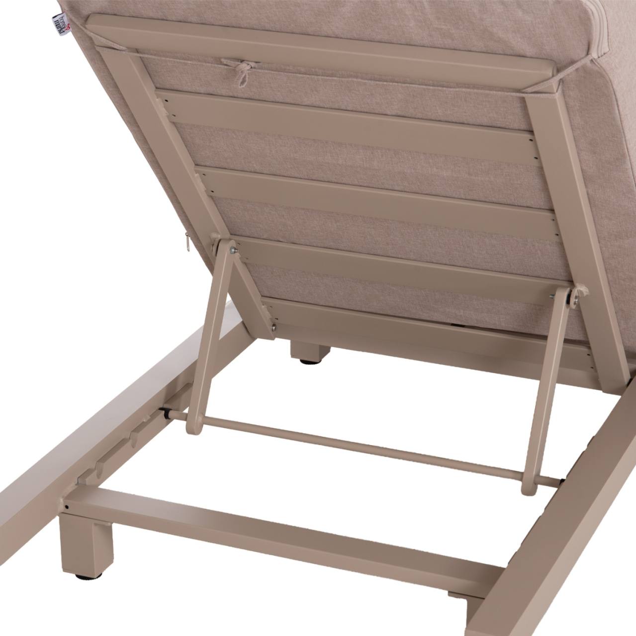 PROFESSIONAL SUNLOUNGER JESSIE HM10714.04 CAPPUCCINO ALUMINUM-BEIGE CUSHION 200x71x79Hcm. [8]