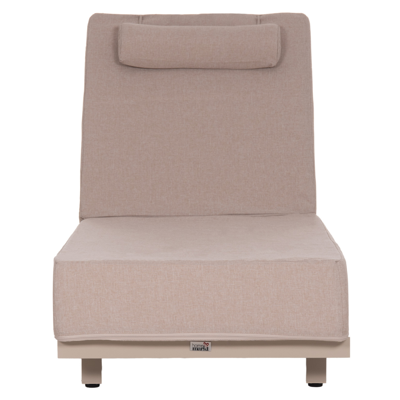 PROFESSIONAL SUNLOUNGER JESSIE HM10714.04 CAPPUCCINO ALUMINUM-BEIGE CUSHION 200x71x79Hcm. [3]
