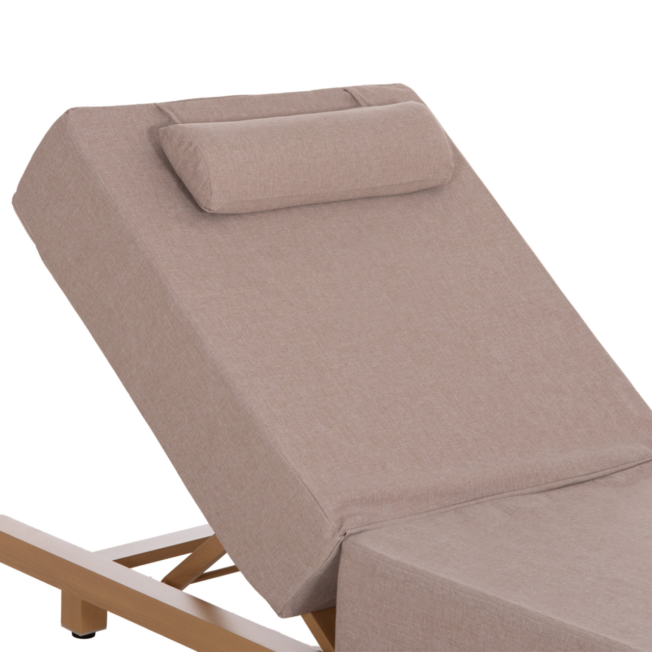 PROFESSIONAL SUNLOUNGER JESSIE HM10714.05 HEAT TRANSFER ALUMINUM-BEIGE CUSHION 200x71x79Hcm [7]