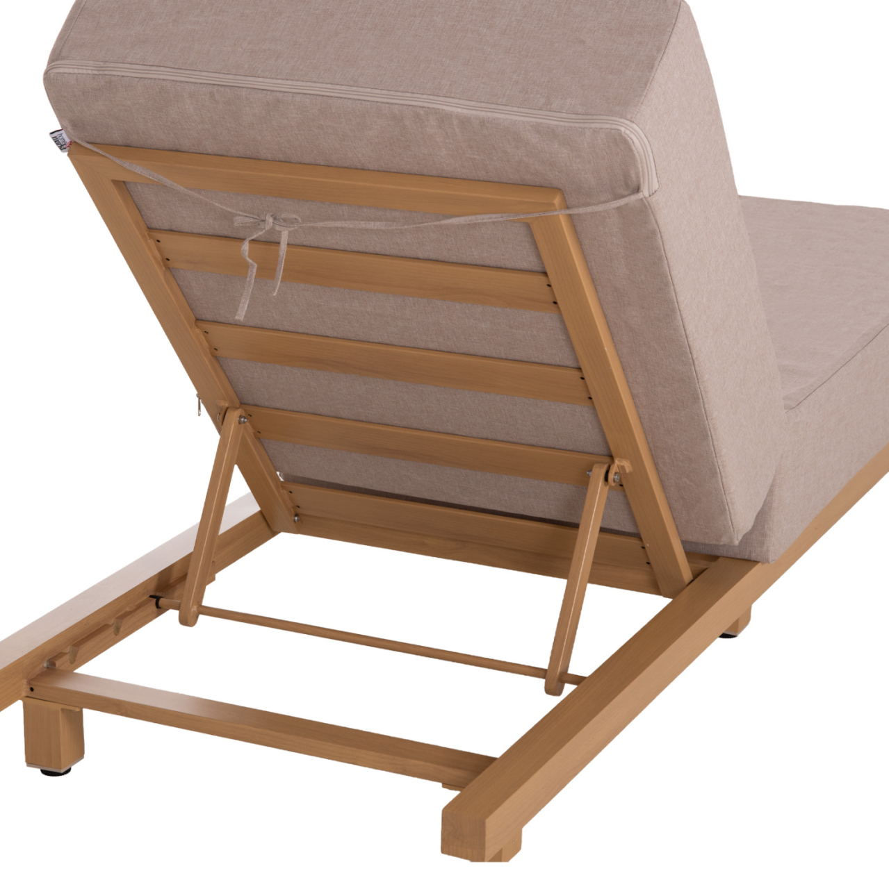 PROFESSIONAL SUNLOUNGER JESSIE HM10714.05 HEAT TRANSFER ALUMINUM-BEIGE CUSHION 200x71x79Hcm [10]