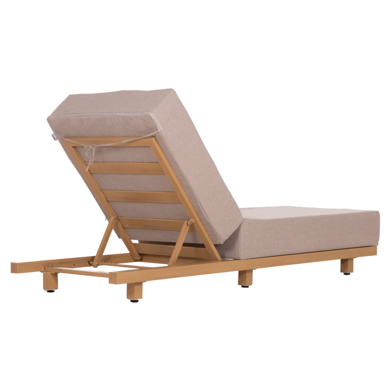 PROFESSIONAL SUNLOUNGER JESSIE HM10714.05 HEAT TRANSFER ALUMINUM-BEIGE CUSHION 200x71x79Hcm [6]