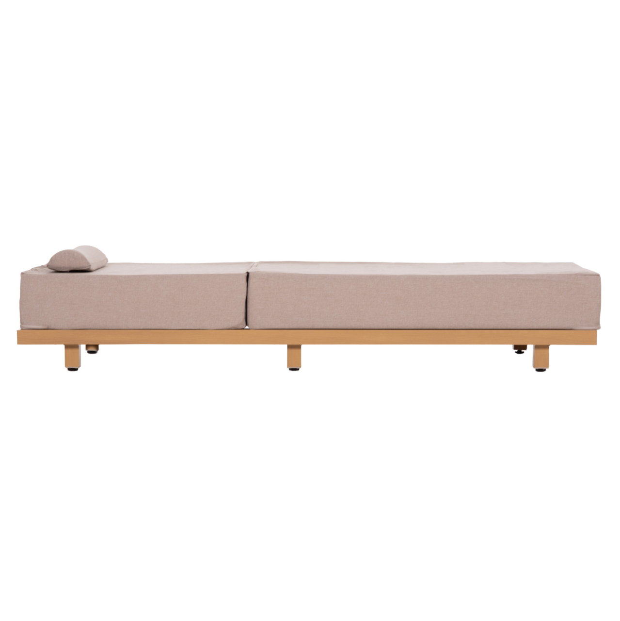 PROFESSIONAL SUNLOUNGER JESSIE HM10714.05 HEAT TRANSFER ALUMINUM-BEIGE CUSHION 200x71x79Hcm [4]
