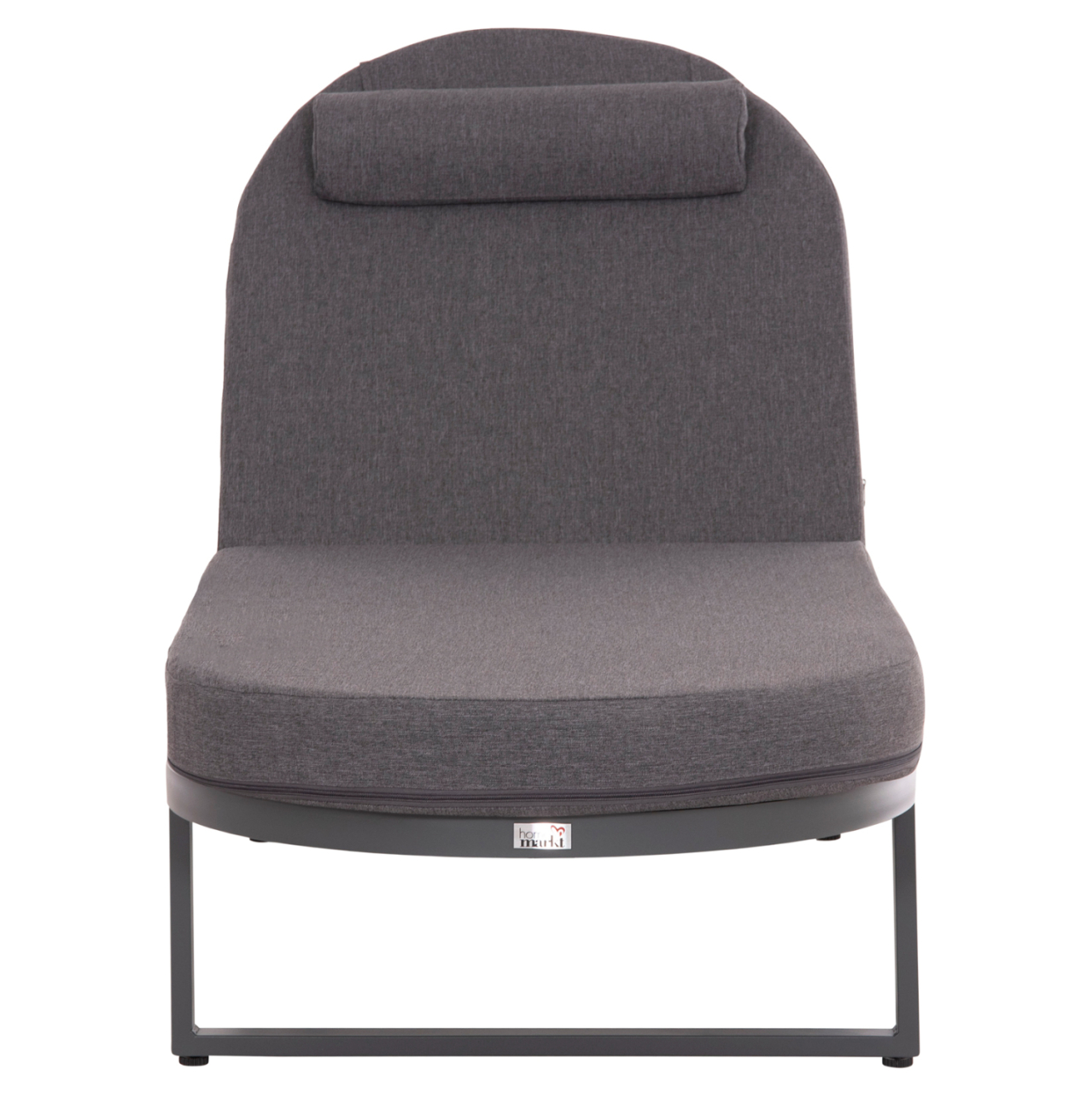 PROFESSIONAL SUNLOUNGER MALLOW HM10715.03 DARK GREY ALUMINUM and CUSHION 198x71x40,5-103Hcm. [3]