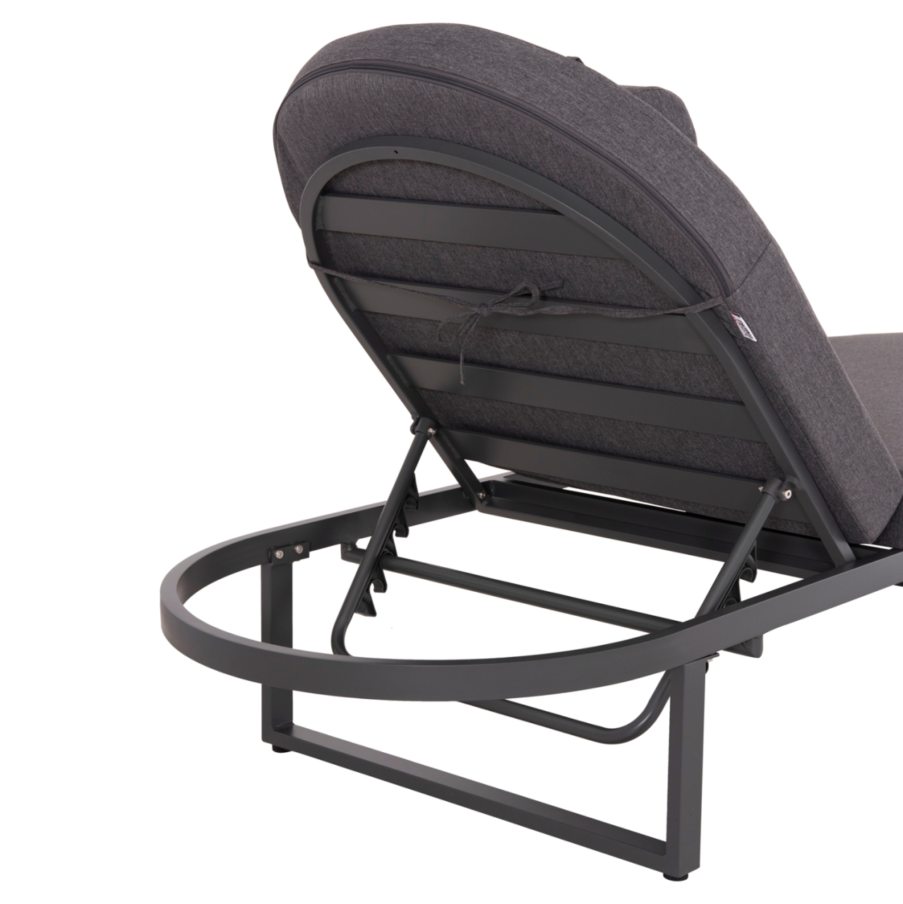 PROFESSIONAL SUNLOUNGER MALLOW HM10715.03 DARK GREY ALUMINUM and CUSHION 198x71x40,5-103Hcm. [10]