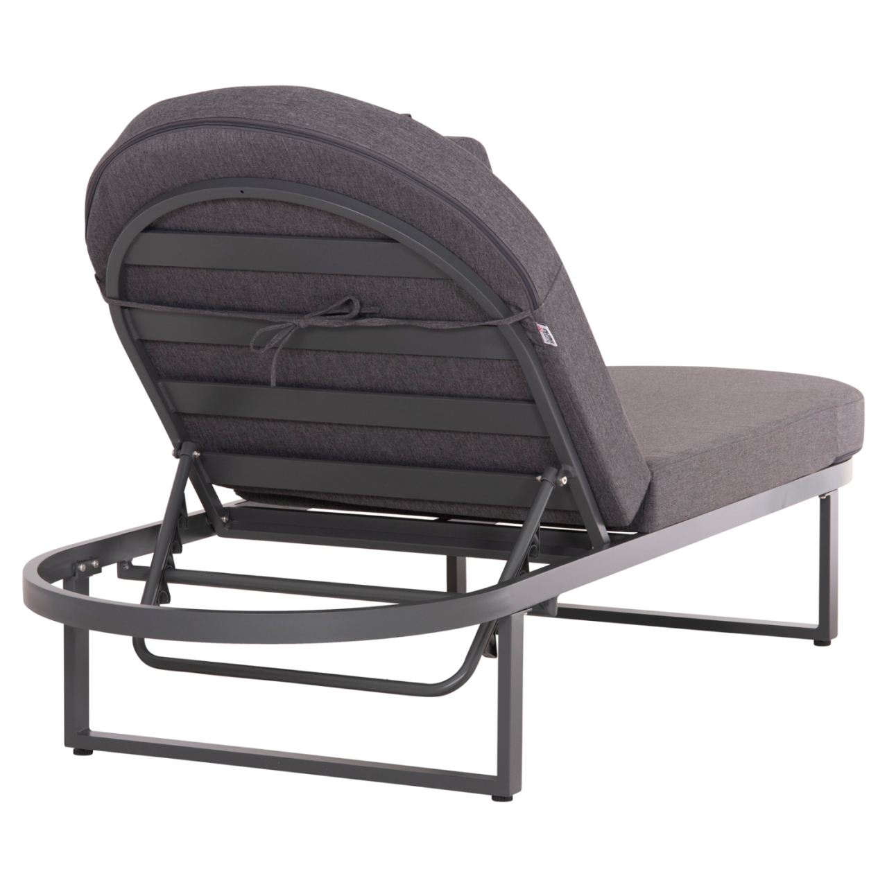 PROFESSIONAL SUNLOUNGER MALLOW HM10715.03 DARK GREY ALUMINUM and CUSHION 198x71x40,5-103Hcm. [6]