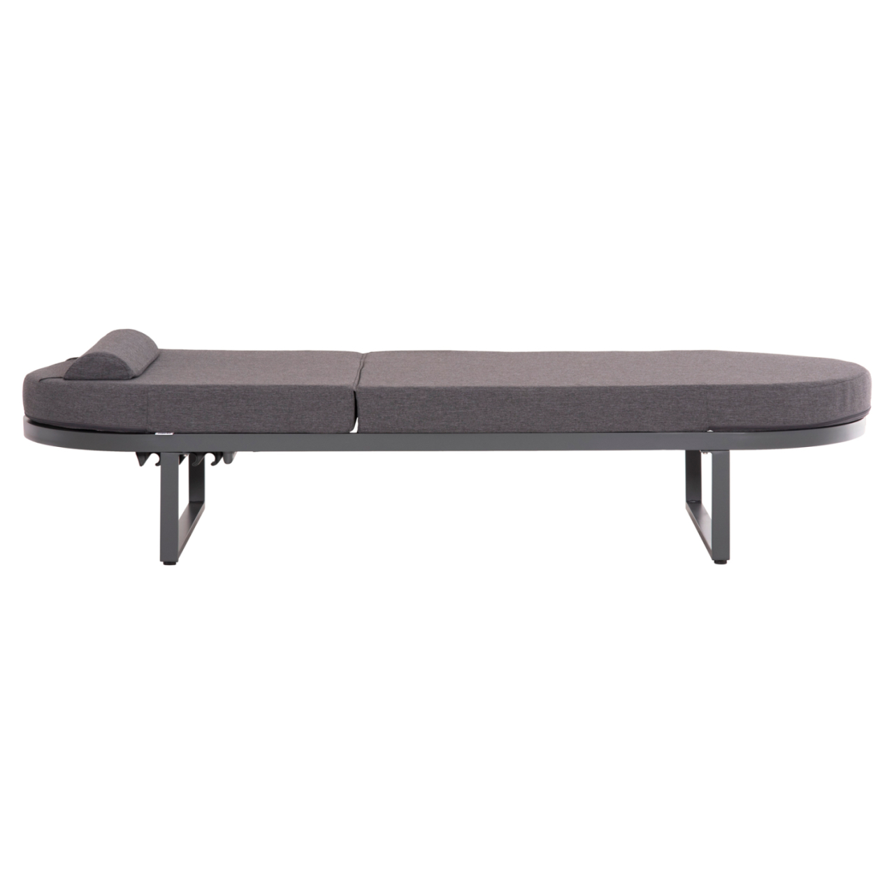 PROFESSIONAL SUNLOUNGER MALLOW HM10715.03 DARK GREY ALUMINUM and CUSHION 198x71x40,5-103Hcm. [5]