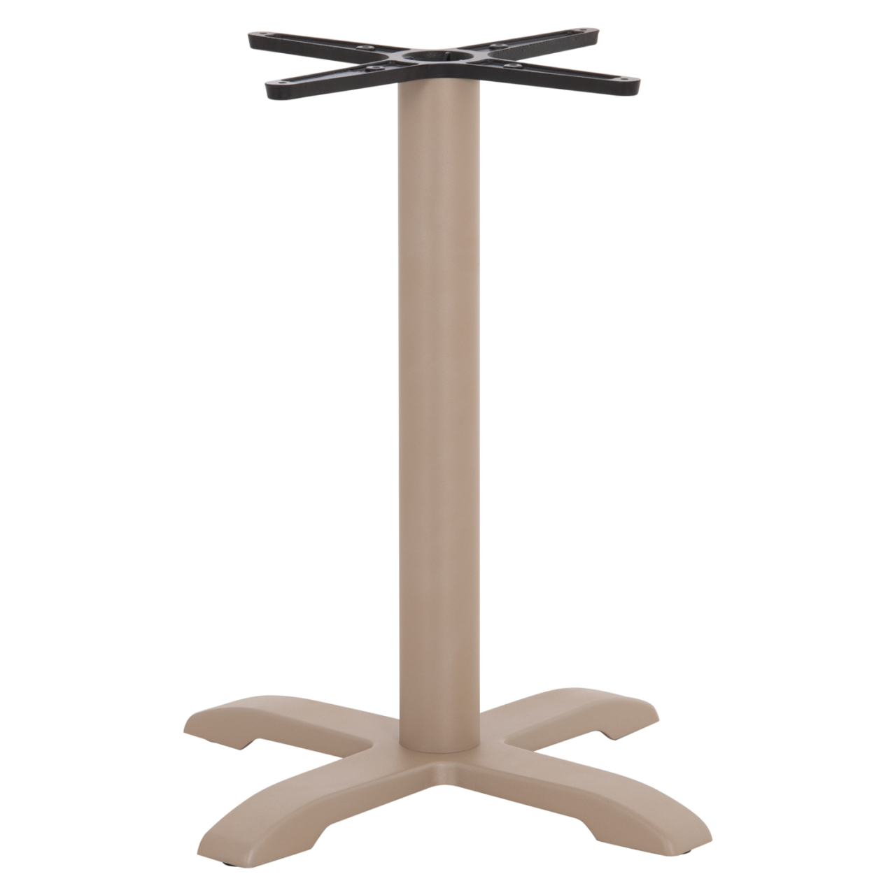 PROFESSIONAL TABLE BASE 4-PRONGED HM406.25 STEEL/CAST IRON--CAPPUCCINO 62x62x72Hcm. [3]