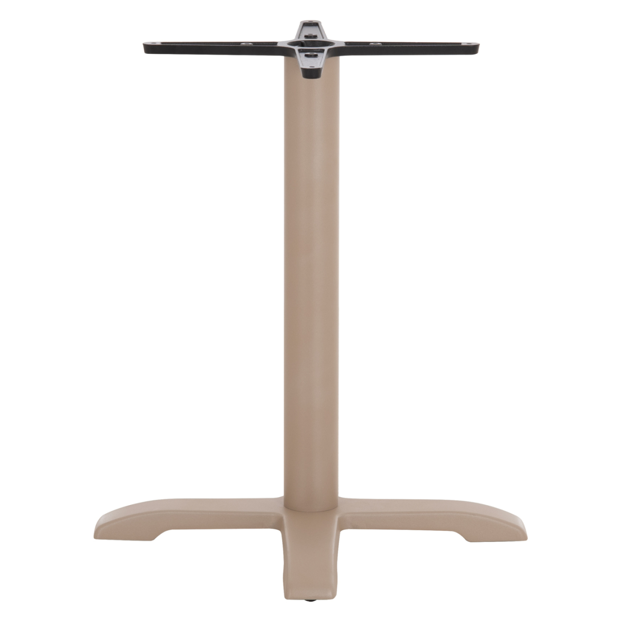 PROFESSIONAL TABLE BASE 4-PRONGED HM406.25 STEEL/CAST IRON--CAPPUCCINO 62x62x72Hcm. [4]