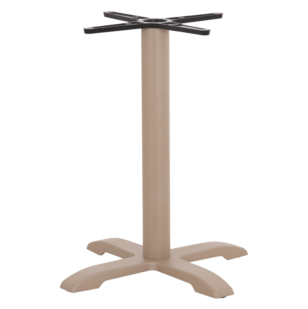 PROFESSIONAL TABLE BASE 4-PRONGED HM406.25 STEEL/CAST IRON--CAPPUCCINO 62x62x72Hcm. [5]
