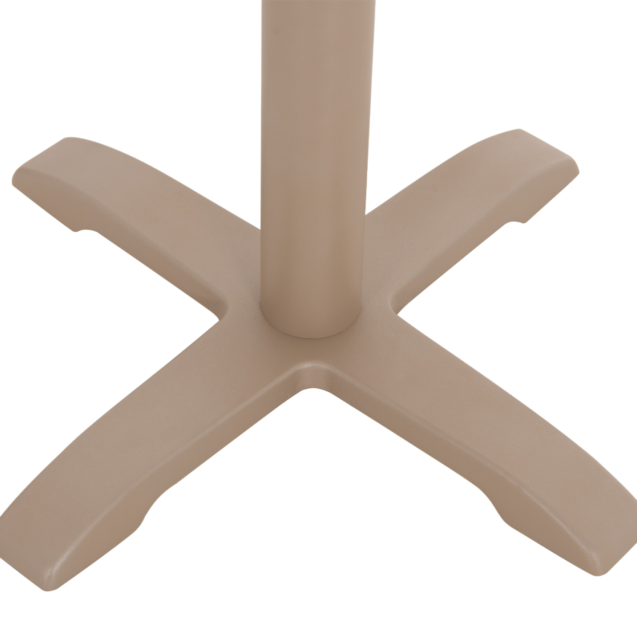 PROFESSIONAL TABLE BASE 4-PRONGED HM406.25 STEEL/CAST IRON--CAPPUCCINO 62x62x72Hcm. [7]