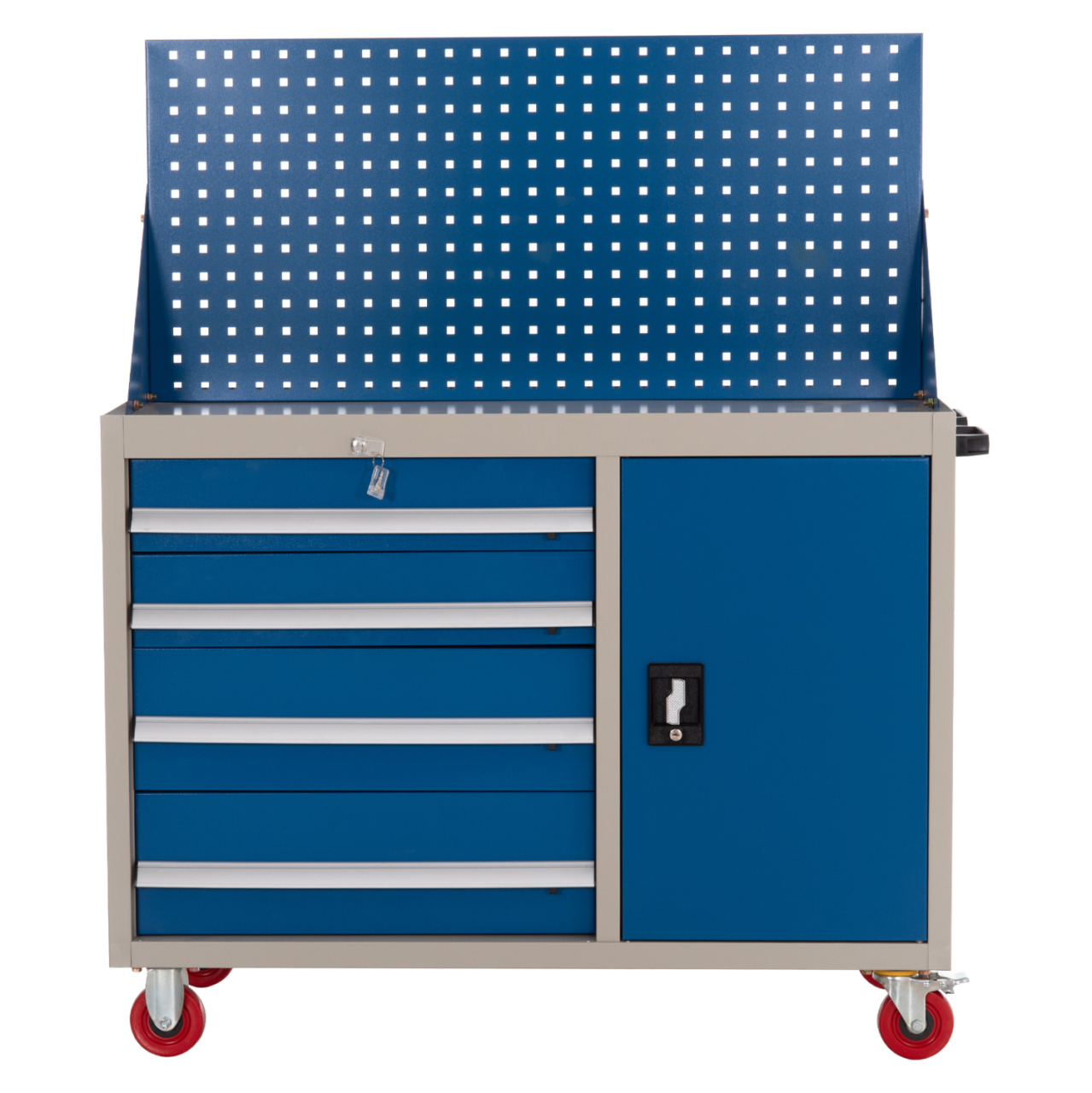 PROFESSIONAL TOOL CHEST HEAVY DUTY BRUTE HM6638 METALLIC IN BLUE/WHITE 107x51.5x132Hcm. [3]