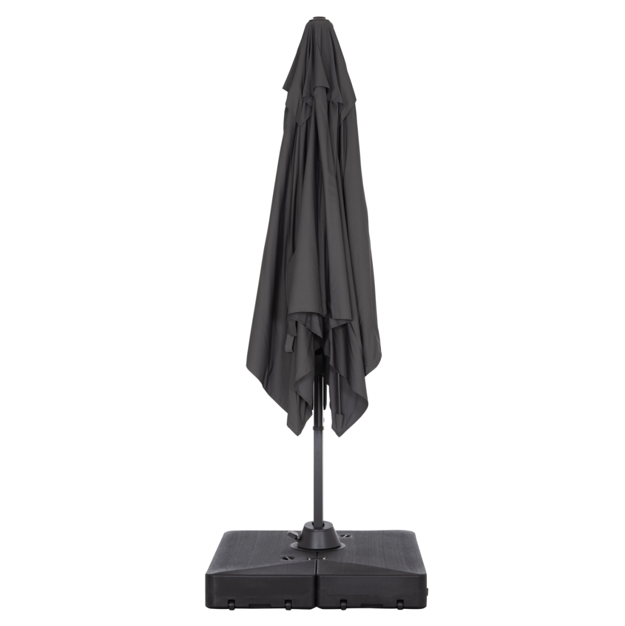 PROFESSIONAL UMBRELLA 2.7x2.7m WITH WATER BASE JAVANTE HM10857.01 GREY ALUM. and SHADE [6]