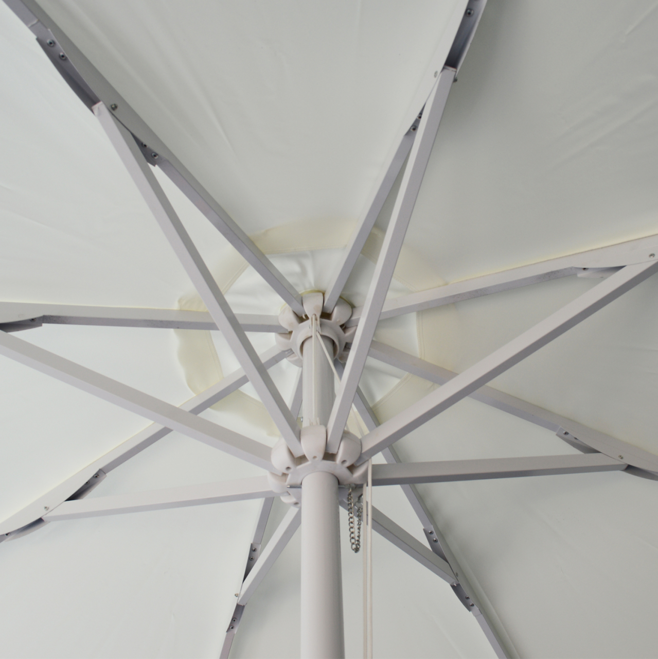 Professional Umbrella Alu 2.5M Cream color One piece Tube HM6005 [3]