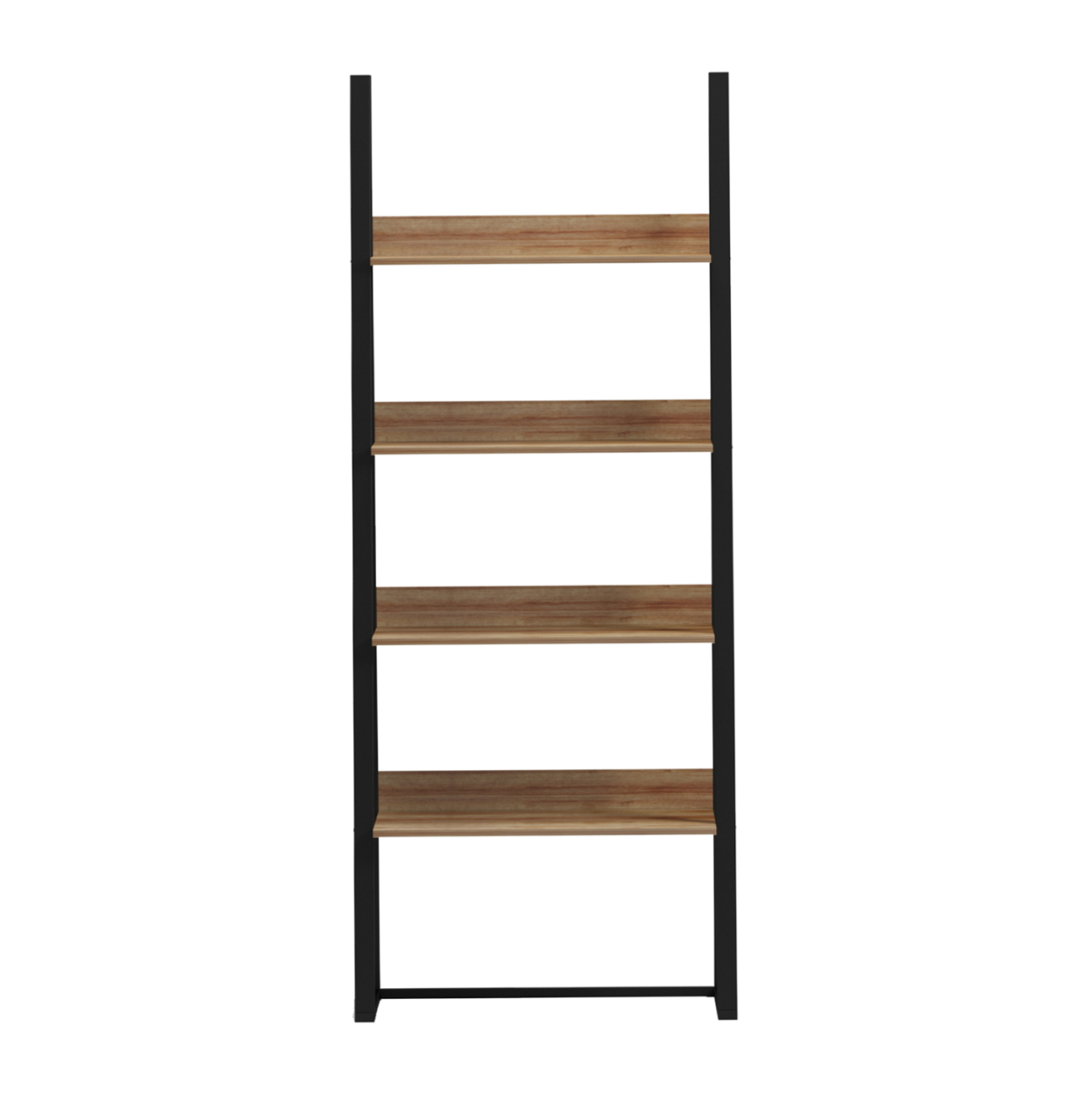 RACK IZABEL HM18376.01 METAL FRAME--MELAMINE IN OAK 75x36x185Hcm. [3]