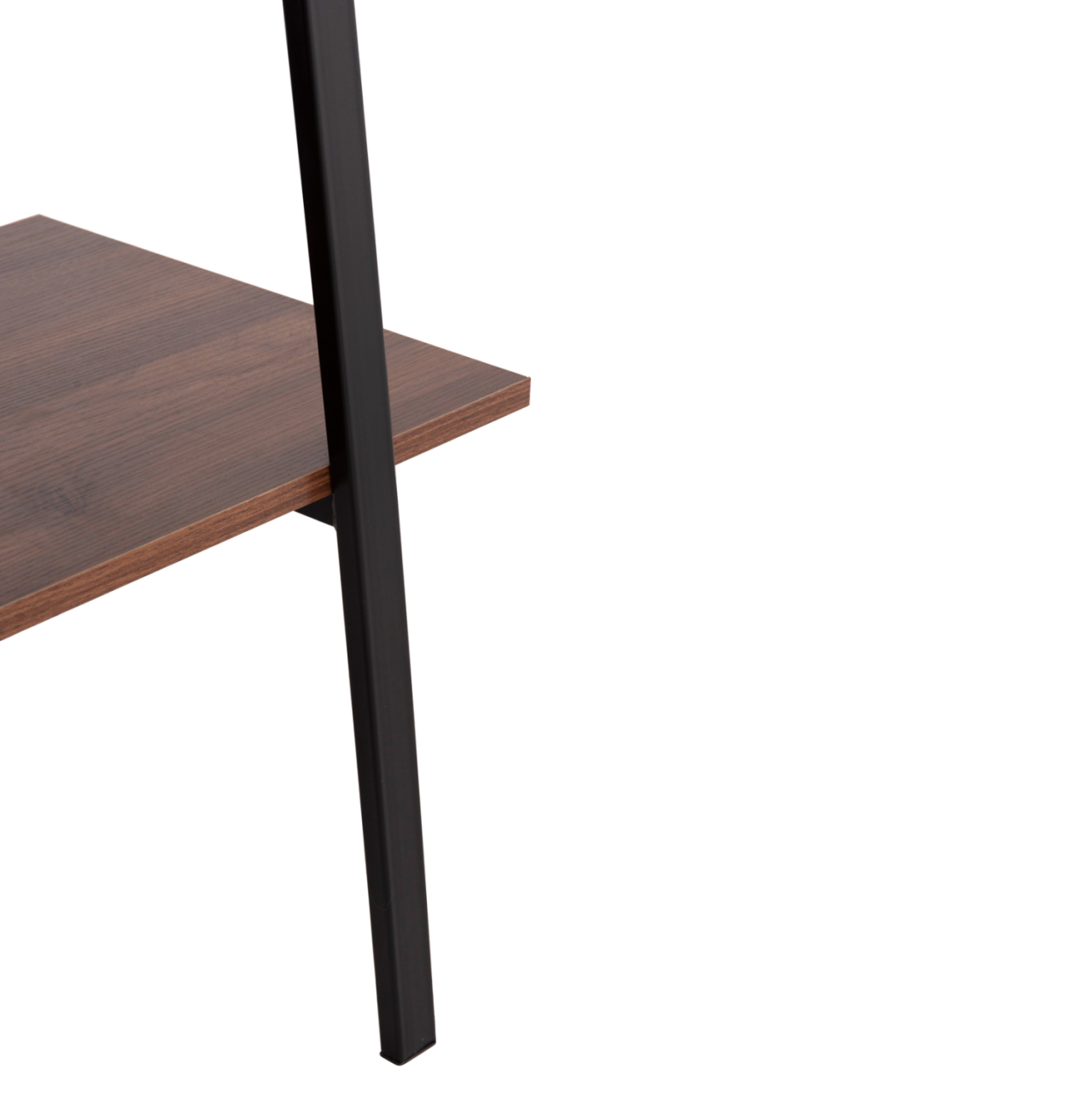 RACK STAM HM18073.04 BLACK METAL FRAME-MELAMINE IN WALNUT 71x38x165Hcm. [8]