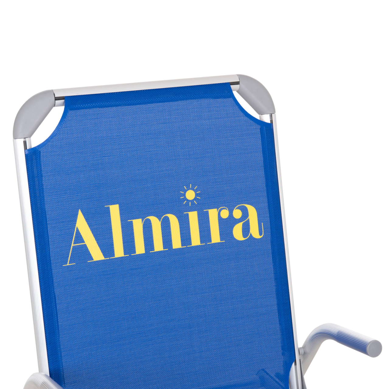 RAISED BEACH CHAIR HEAVY DUTY ALUMINUM ALMIRA HM6431.01 BLUE TEXTILENE 53x68x80Hcm [7]
