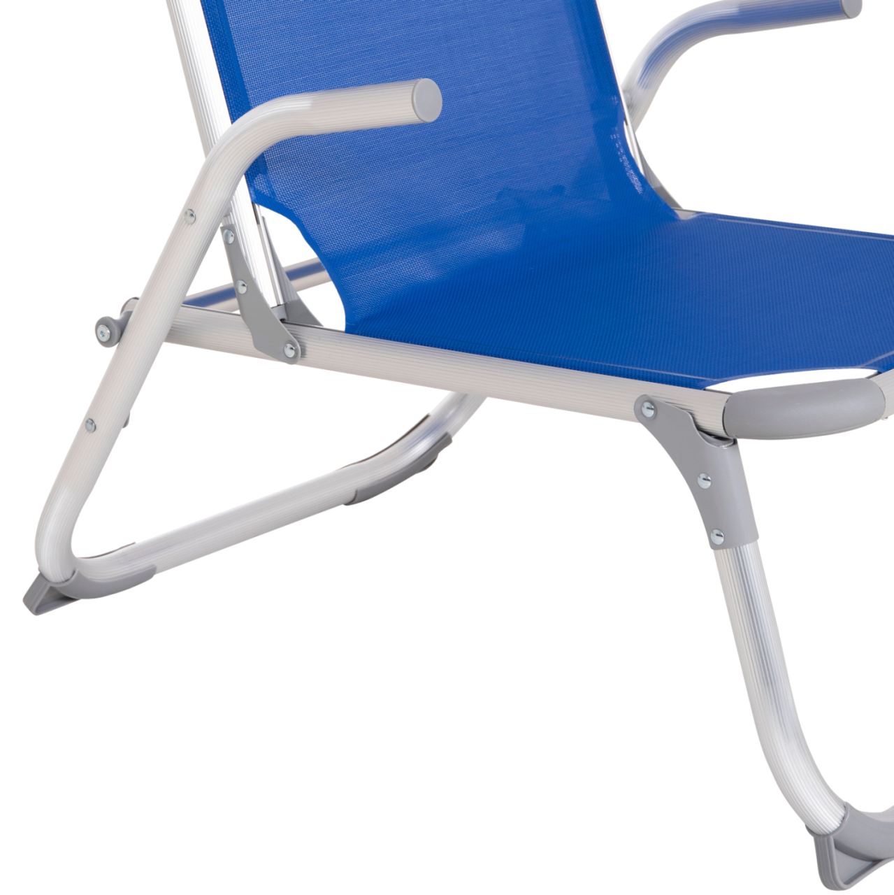 RAISED BEACH CHAIR HEAVY DUTY ALUMINUM ALMIRA HM6431.01 BLUE TEXTILENE 53x68x80Hcm [10]