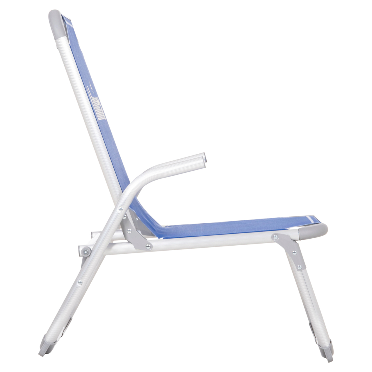 RAISED BEACH CHAIR HEAVY DUTY ALUMINUM ALMIRA HM6431.01 BLUE TEXTILENE 53x68x80Hcm [4]