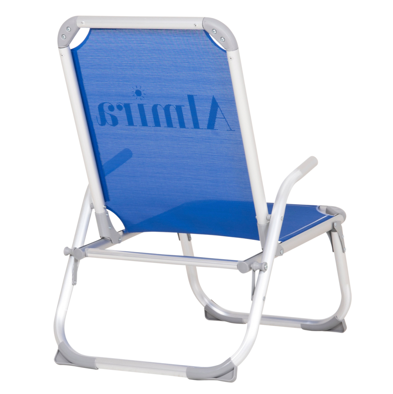 RAISED BEACH CHAIR HEAVY DUTY ALUMINUM ALMIRA HM6431.01 BLUE TEXTILENE 53x68x80Hcm [5]