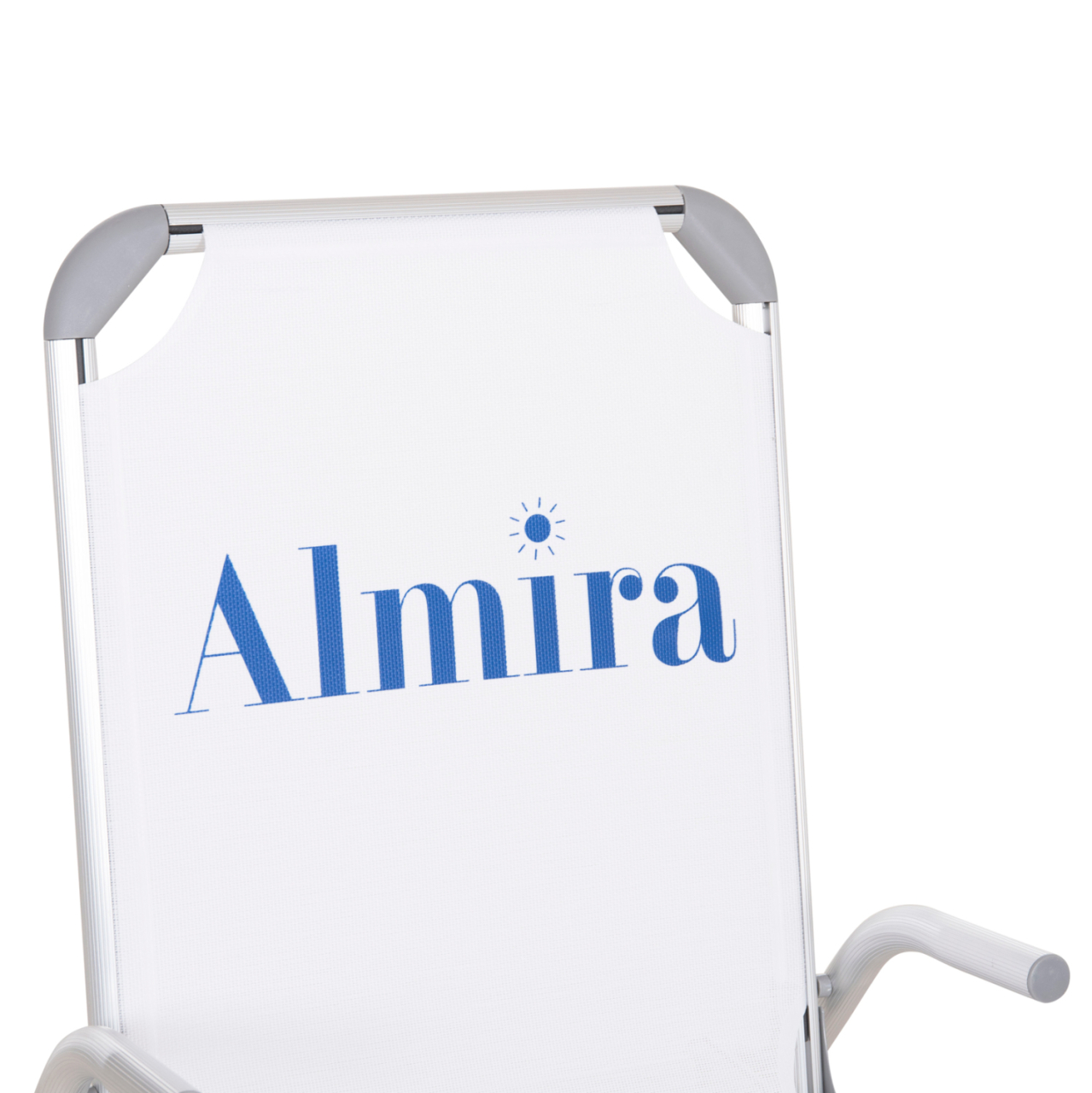 RAISED BEACH CHAIR HEAVY DUTY ALUMINUM ALMIRA HM6431.03 WHITE TEXTILENE 53x68x80Hcm [8]