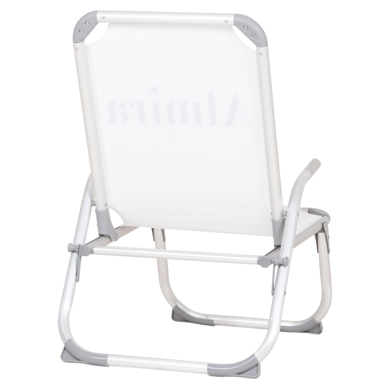 RAISED BEACH CHAIR HEAVY DUTY ALUMINUM ALMIRA HM6431.03 WHITE TEXTILENE 53x68x80Hcm [5]