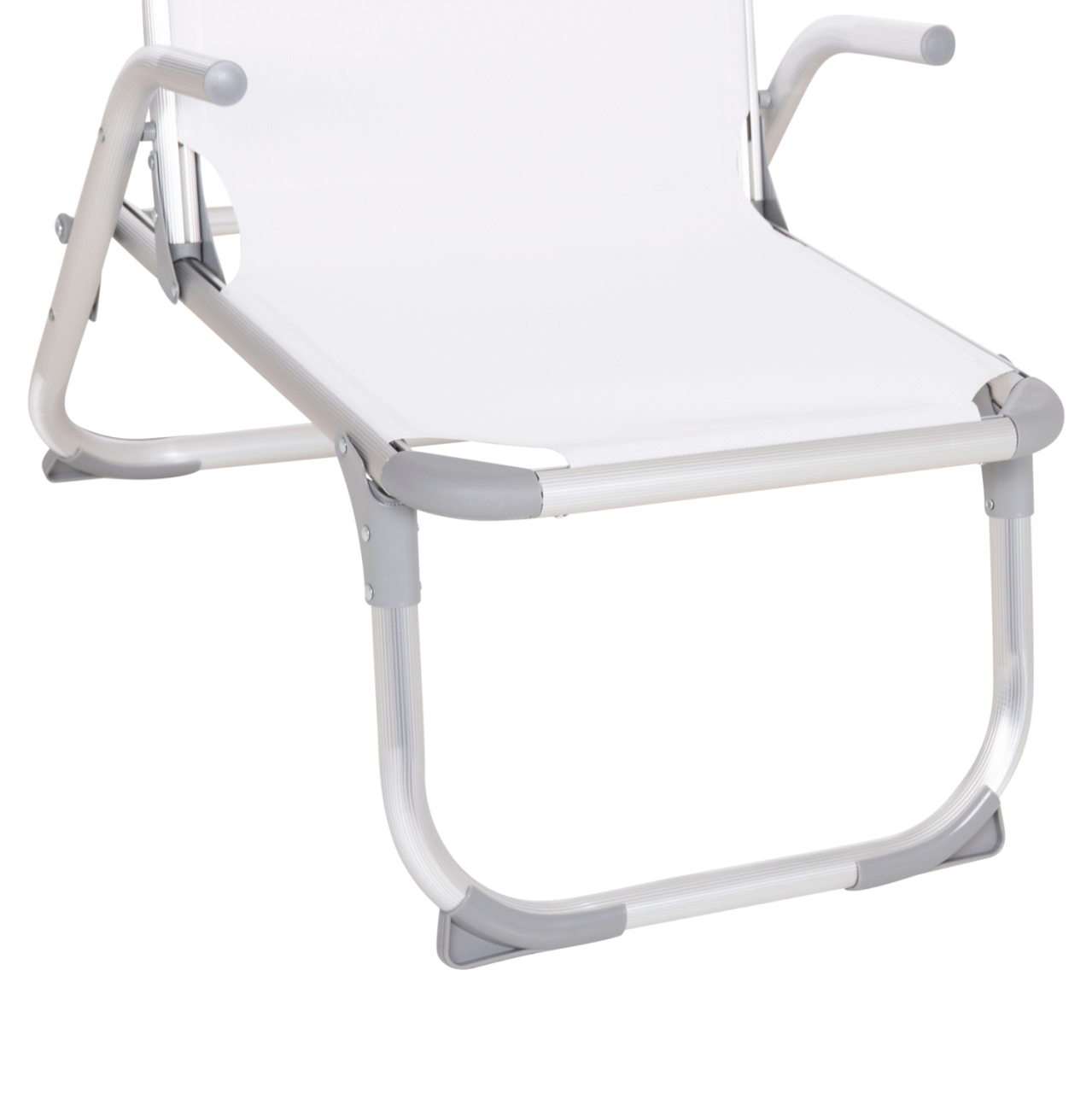 RAISED BEACH CHAIR HEAVY DUTY ALUMINUM ALMIRA HM6431.03 WHITE TEXTILENE 53x68x80Hcm [9]