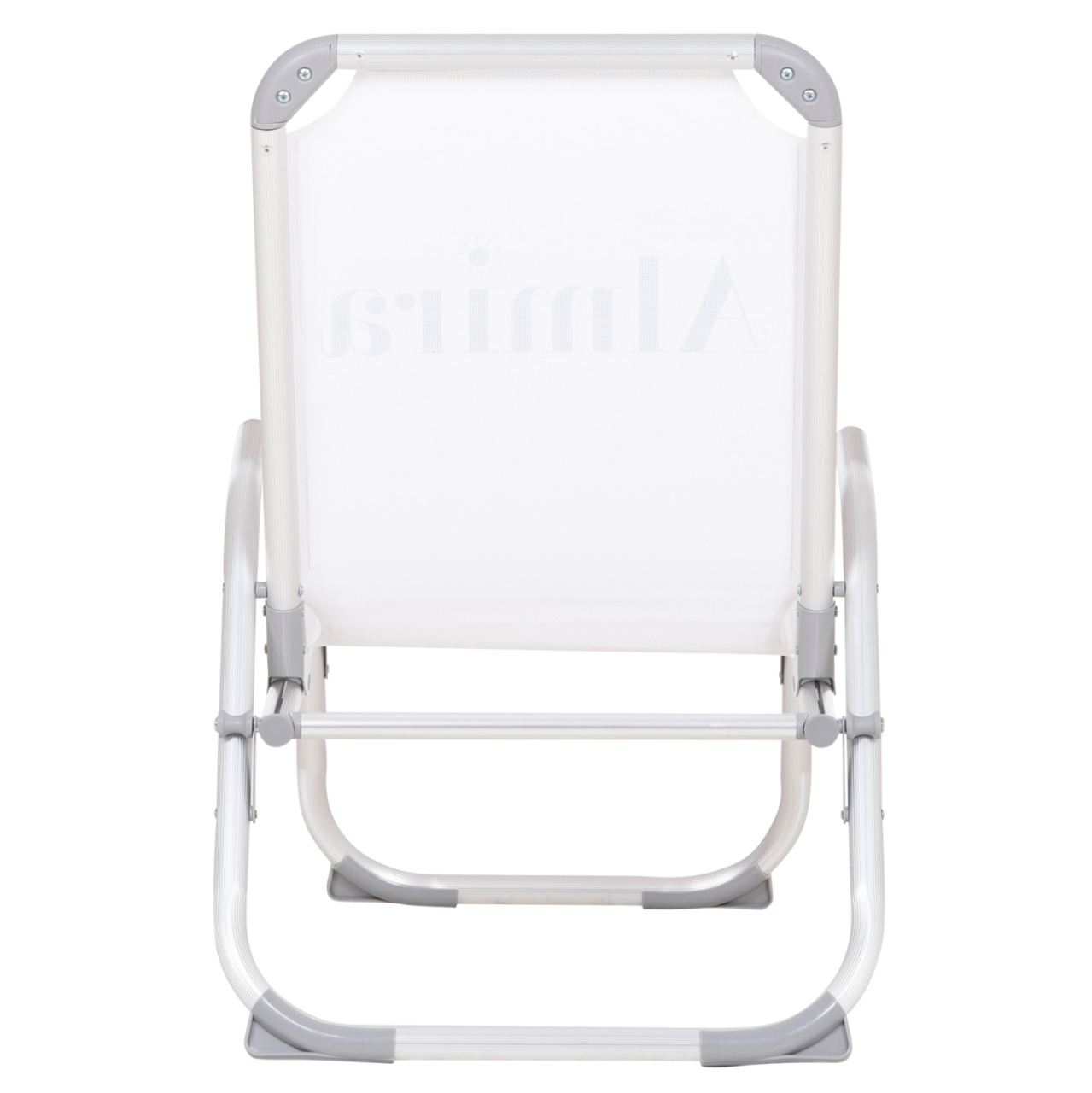 RAISED BEACH CHAIR HEAVY DUTY ALUMINUM ALMIRA HM6431.03 WHITE TEXTILENE 53x68x80Hcm [6]