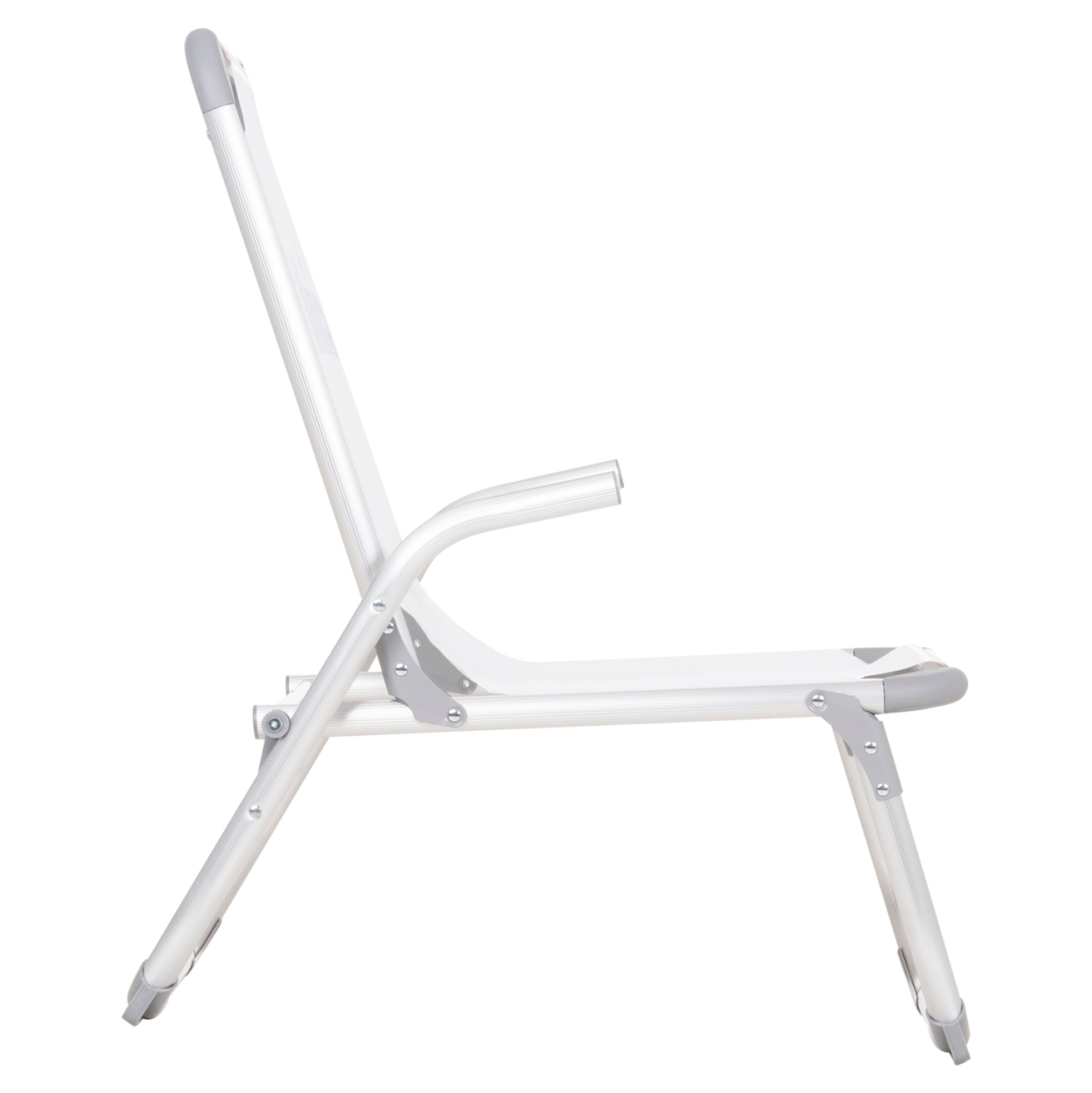 RAISED BEACH CHAIR HEAVY DUTY ALUMINUM ALMIRA HM6431.03 WHITE TEXTILENE 53x68x80Hcm [4]
