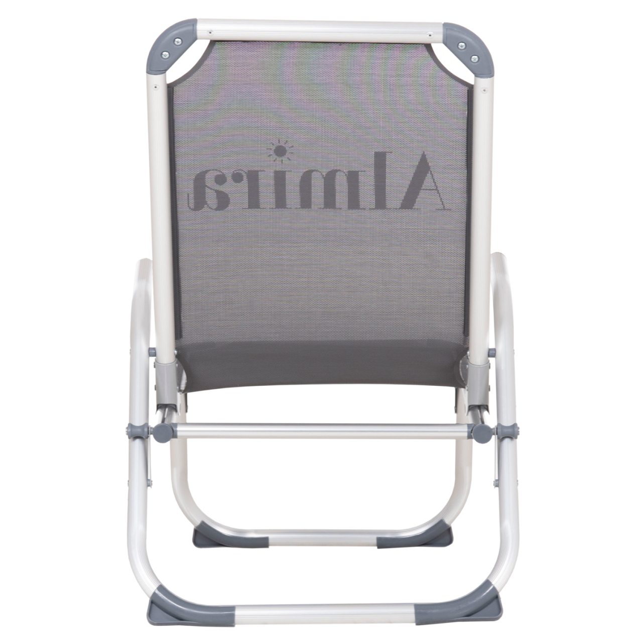 RAISED BEACH CHAIR HEAVY DUTY ALUMINUM ALMIRA HM6431.10 GREY TEXTILENE 53x68x80Hcm [6]