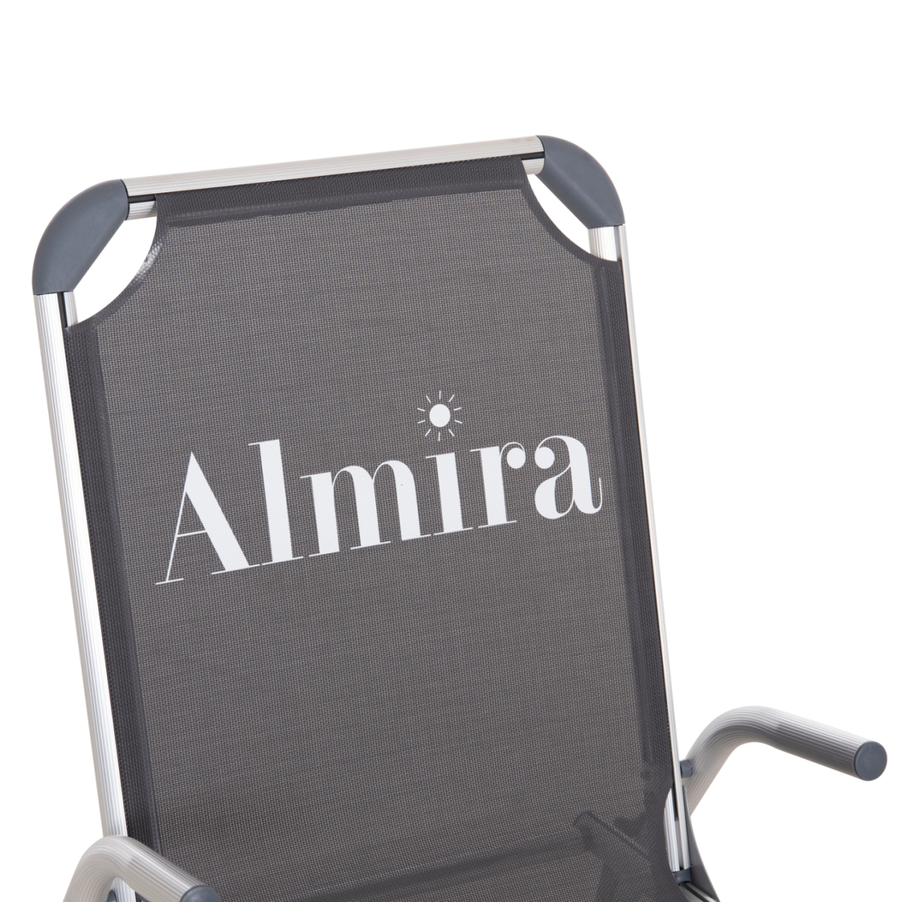 RAISED BEACH CHAIR HEAVY DUTY ALUMINUM ALMIRA HM6431.10 GREY TEXTILENE 53x68x80Hcm [8]