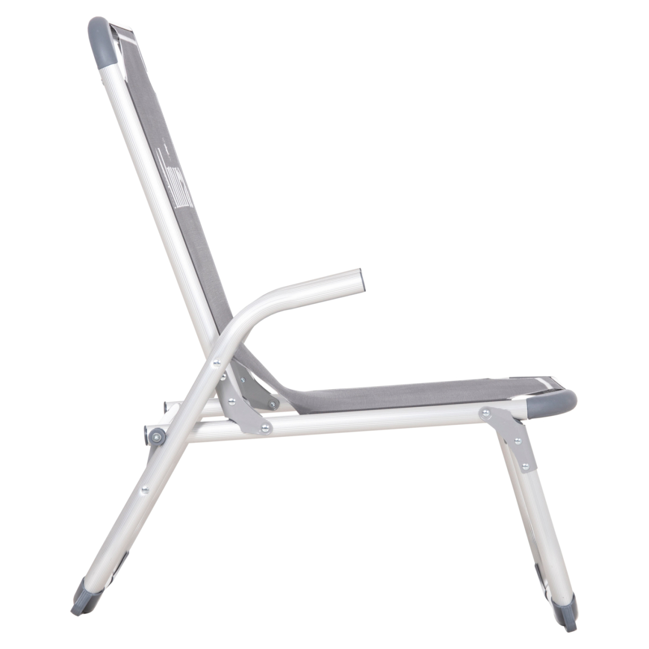 RAISED BEACH CHAIR HEAVY DUTY ALUMINUM ALMIRA HM6431.10 GREY TEXTILENE 53x68x80Hcm [4]